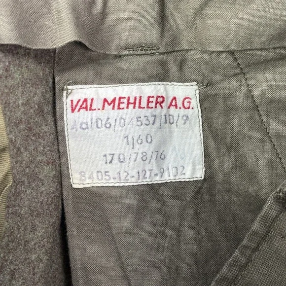 VTG Mollenkamp & Goecke Cargo Military Pant Men 30x29* Army German Wool Workwear
